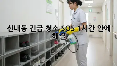 🚨 신내동 긴급 청소 SOS! 1시간 안에 해결?! 🚨
